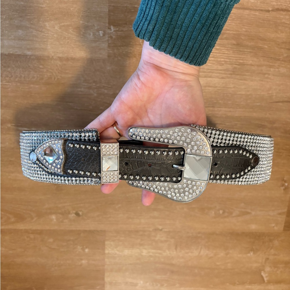 Nocona Western Crystal Bling Belt